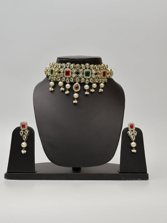 Red and Green Necklace Set-0